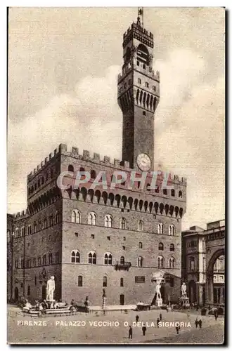 Ansichtskarte AK Italie Italia Firenzz Palazzo Vecchio o Della Signoria