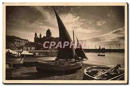 Cartes postales Saint Raphael Le port et Notre Dame de la Victoire Bateau