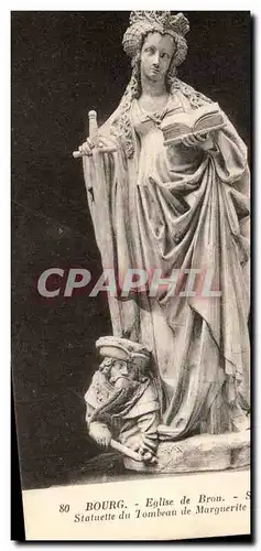 Ansichtskarte AK Bourg Eglise Sainte Catherine Statuette du tombeau de Marguerite d&#39Autriche