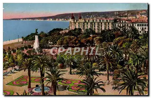 Cartes postales Nice Les jardins Albert 1er L&#39hotel Ruhl