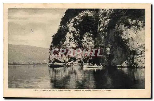 Cartes postales Lac d&#39Annecy Grotte du grand Pertuis a Talloires