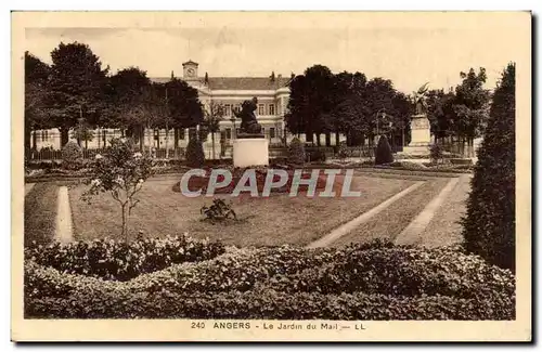 Cartes postales Angers Le jardin du mail