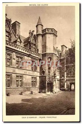 Musee de Cluny Cartes postales Cour d&#39honneur Facade principale