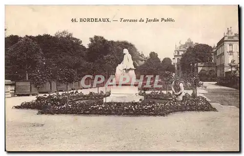 Bordeaux Cartes postales Terrasse du jardin public