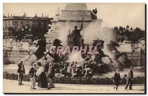 Bordeaux Ansichtskarte AK Monument des Girondins GRoupe Sud