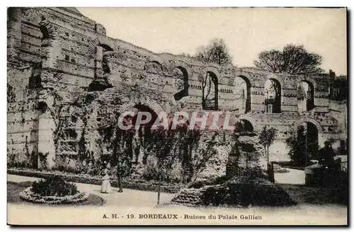 Bordeaux Cartes postales Ruines du palais Gallien