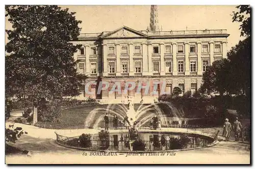 Bordeaux Cartes postales Jardin de l'hotel de ville