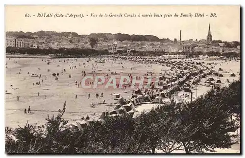 Royan Ansichtskarte AK Vue de la Grande Conche a maree basse prise de Family Hotel