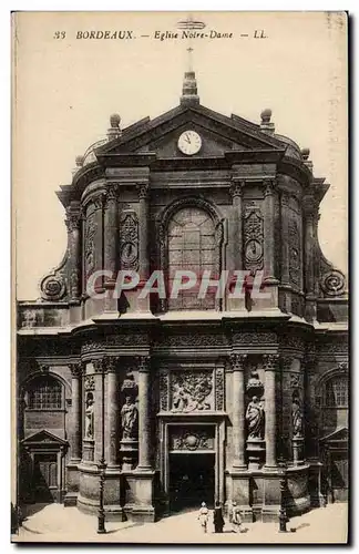 Bordeaux Ansichtskarte AK Eglise Notre DAme