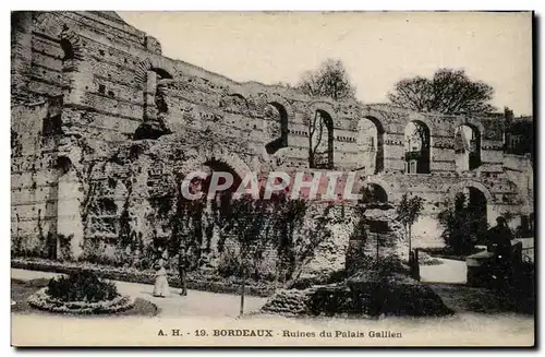 Bordeaux Cartes postales Ruines du palais Gallien