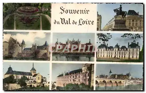 Moderne Karte Souvenir du Val de Loire Olivet Orleans Jeanne d&#39arc Chambord Cheverny Blois Gien