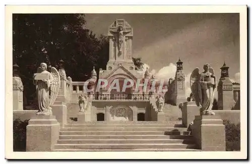 La basilique de Lisieux Ansichtskarte AK Le chemin de croix exterieur Le calvaire Vue d&#39ensemble