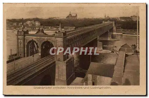 Allemagne Theinbrucke zwischen Mannheim und Ludwigshafen