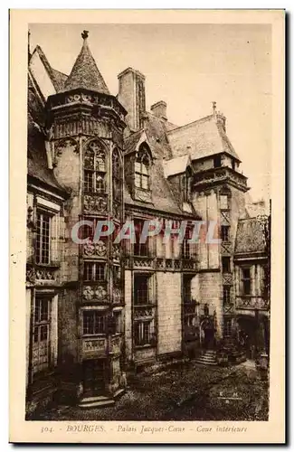 Bourges Cartes postales Palais Jacques coeur Cour interieure