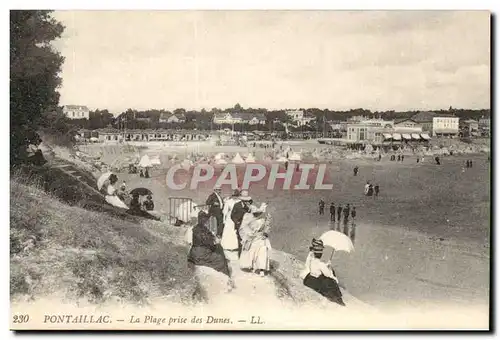 Pontaillac Ansichtskarte AK La plage prise des dunes