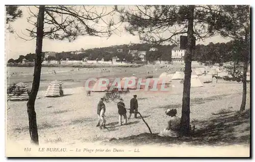 Le Bureau Cartes postales La plage prise des dunes