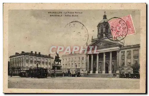 Belgie Belgique BRuxelles Ansichtskarte AK La place royale