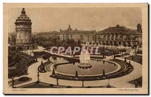 Allemagne Mannheim Cartes postales Friedrichsplatz