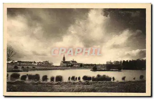 Abbaye de la Grande Trappe Cartes postales L&#39etang de Rance Ciel d&#39orage