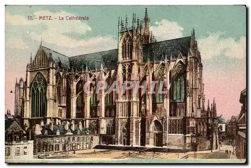 Metz Cartes postales la cathedrale