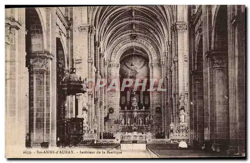 Saint Anne d&#39Auray Ansichtskarte AK Interieur de la basilique