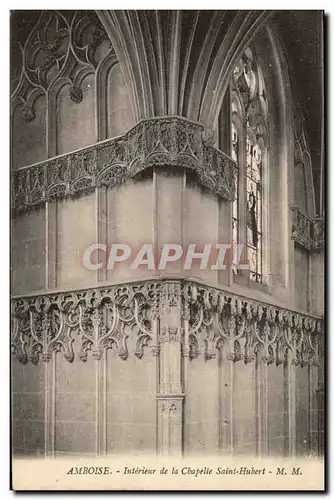 Amboise Ansichtskarte AK Interieur de la chapelle Saint Hubert