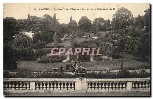 Angers Ansichtskarte AK Le jardin des plantes Le lac et la montagne