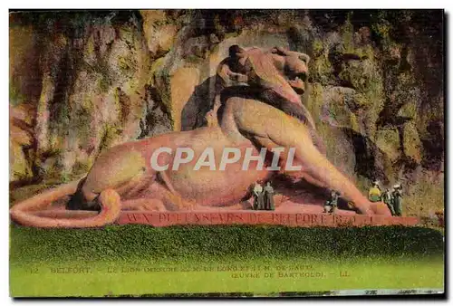 Belfort - Le Lion - Oeuvre de Bartholdi - Cartes postales