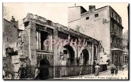 Nimes - Porte Auguste - Ansichtskarte AK