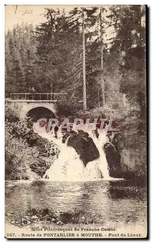 Route de Pontarlier a Moute Pont du Lhaut - Cartes postales