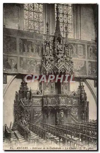 Angers - Interieur de la C - La Chaire athrdrale - Ansichtskarte AK