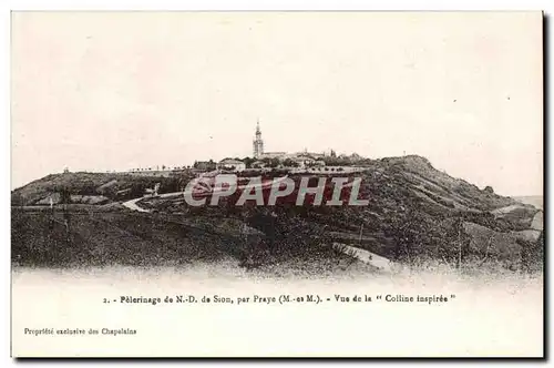 Pelerinage de Notre Dame de Sion Par Praye Vue de la Colline inspiree Ansichtskarte AK