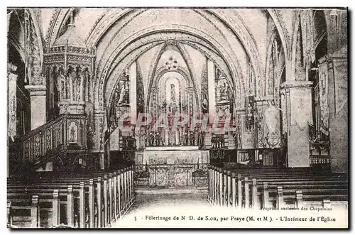 Pelerinage de Notre Dame de Sion Par Praye - Interieur de l&#39Eglise Ansichtskarte AK