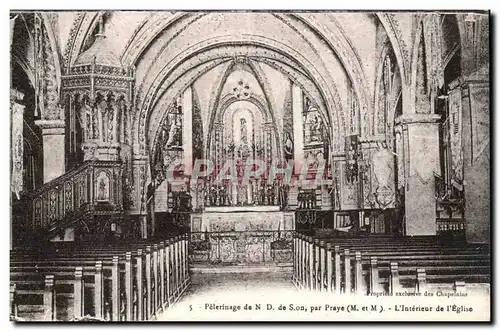 Pelerinage de Notre Dame de Sion Par Praye - Interieur de l&#39Eglise Cartes postales