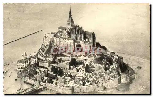 Le Mont Saint Michel - Vue Aerienne Cartes postales