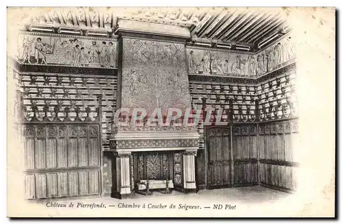 Pierrefonds - Le Chateau - Chambre a Coucher de Seigneur - Ansichtskarte AK