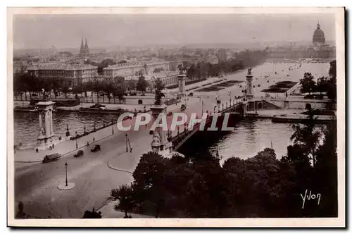 Paris - Pont Alexandre III Esplanade des Invalides - Ansichtskarte AK