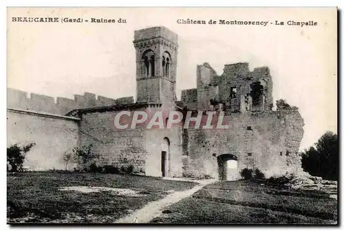 Beaucaire - Chateau de Montmorency - La Chapelle - Ansichtskarte AK