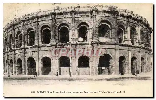 Nimes - Ls Arenes Vue Exterieure Cote Ouest - Cartes postales