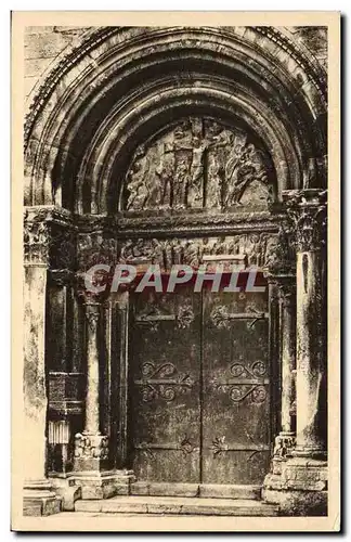 Saint Gilles - Facade de la Basilique abbatiale Portail de Droite - Cartes postales