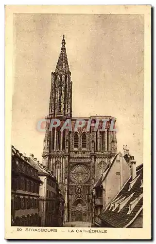 Stasbourg - Strassburg - La Cathedrale - Ansichtskarte AK