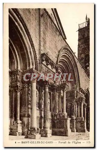 Saint gilles Cartes postales Portail de l'eglise