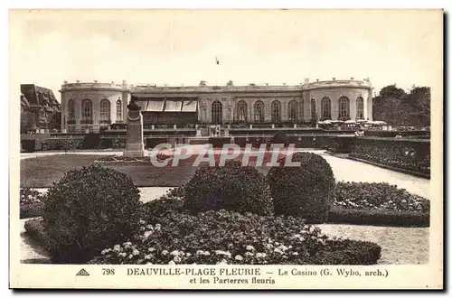 Deauville Plage fleurie Ansichtskarte AK le casino et les parterres fleuris