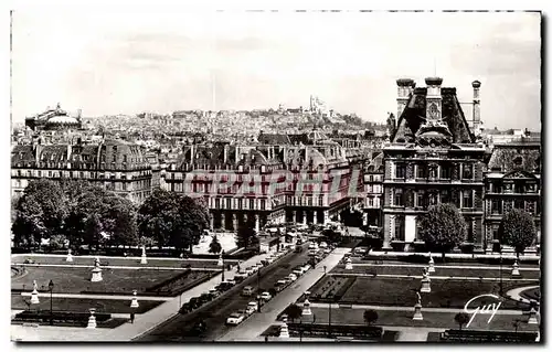 Paris Ansichtskarte AK La butte Montmartre vue du palais du Louvre