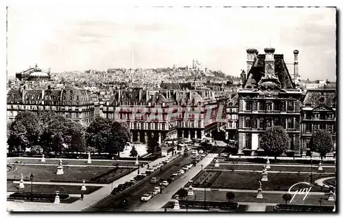 Paris Cartes postales La butte Montmartre vue du palais du Louvre