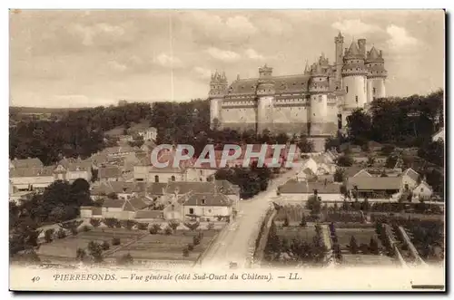 Pierrefonds Ansichtskarte AK Vue generale (cote Sud Ouest du chateau)