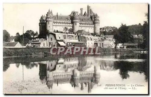 Pierrefonds Ansichtskarte AK Vue generale cote Ouest et l&#39etang