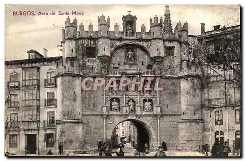 Espagne Burgos Ansichtskarte AK Arco de SAnta Maria