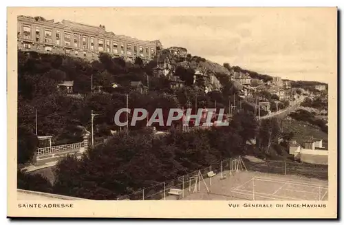 Cartes postales Le Havre Sainte Adresse Vue generale du Nice Havres (tennis)