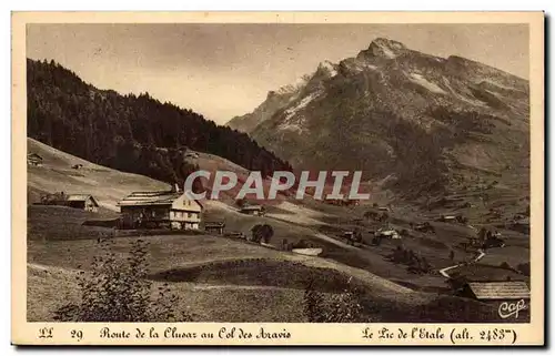 Ansichtskarte AK Route de la Clusaz au col des Aravis Le pix de l&#39Estale